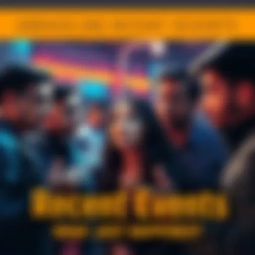 A group of people discussing significant recent events with expressions of curiosity.