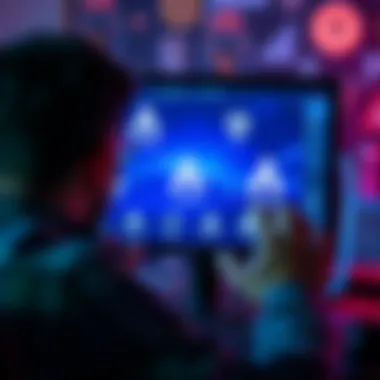 A person looking at a computer screen with Apollo cryptocurrency logos, trying to recover a lost wallet.