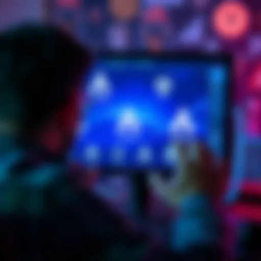 A person looking at a computer screen with Apollo cryptocurrency logos, trying to recover a lost wallet.