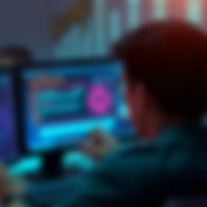 A person looking at a computer screen showing a wallet recovery interface, recalling words to access lost BTC funds.