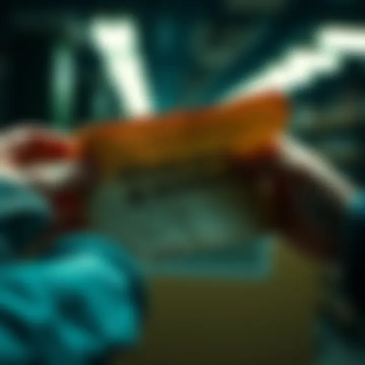 A person holding an old note with a twelve-word seed phrase for Bitcoin recovery