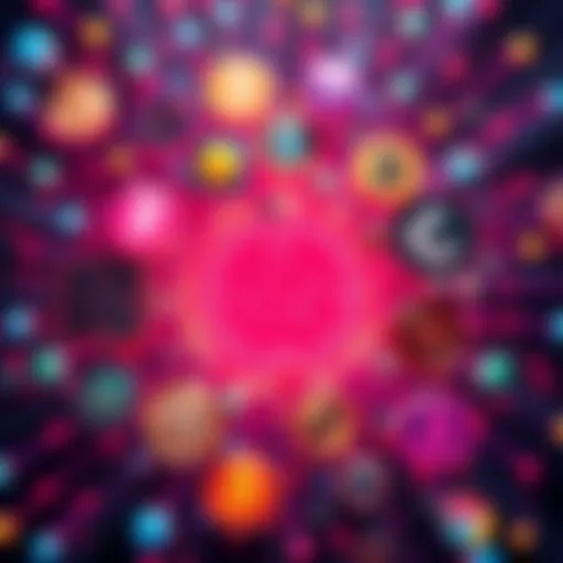 A visual representation of cryptocurrency symbols surrounded by regulatory icons, illustrating the clash between decentralization and institutional control.