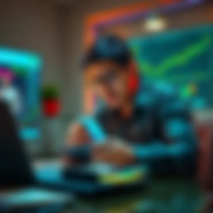 Reporting Crypto Income in India Freelancer calculating cryptocurrency income with a laptop and calculator in India