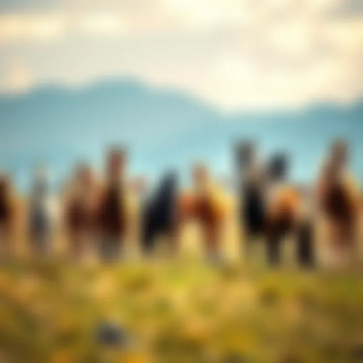 Rescue Utah Wild Horses A group of wild horses in a field, representing the effort to rescue them from slaughter.