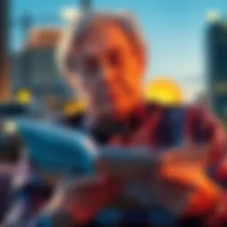 An older man reviewing financial documents with a thoughtful expression, symbolizing his decision to sell investments during market volatility