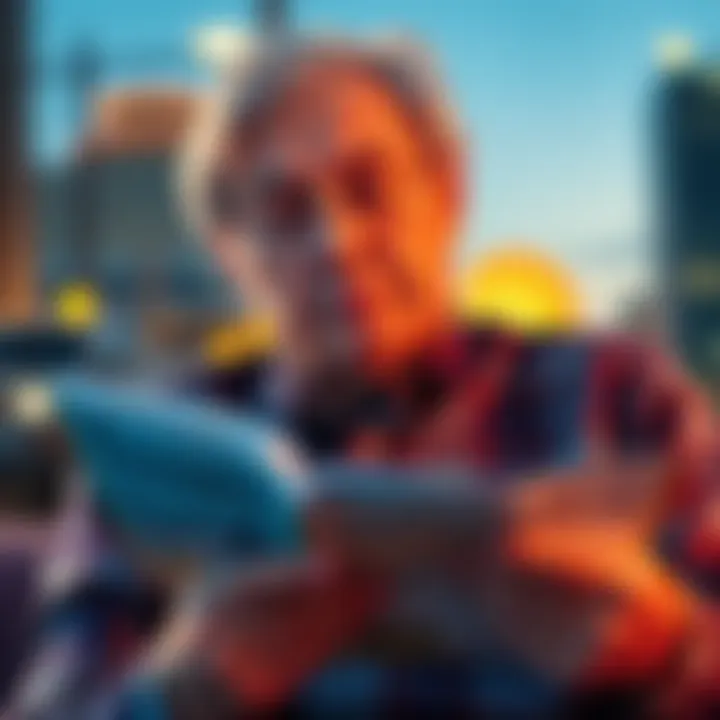An older man reviewing financial documents with a thoughtful expression, symbolizing his decision to sell investments during market volatility