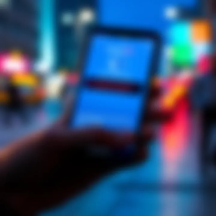 A smartphone displaying the Revolut app with error messages and loading screens, showing signs of slow performance and crashing.