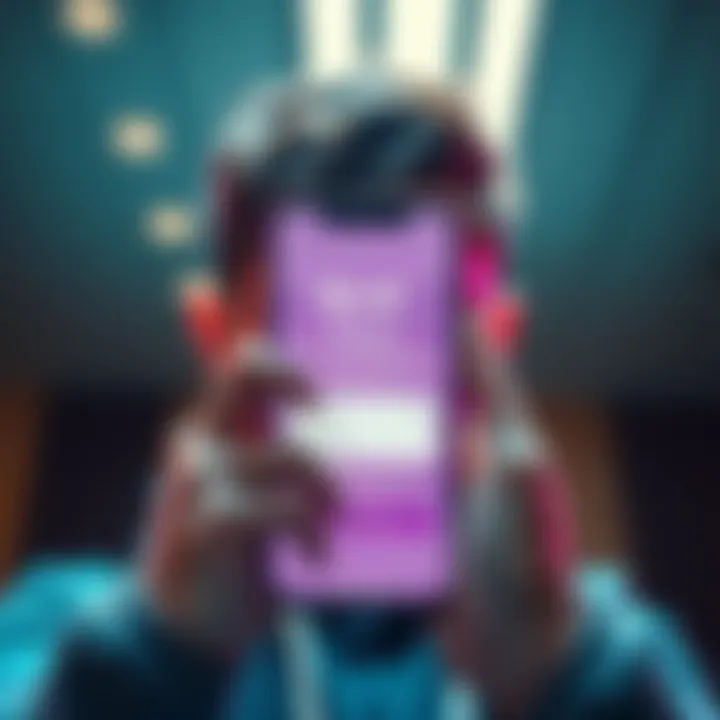 A person looking frustrated at their phone showing the Revolut app stuck on the Awesome screen after entering their phone number.