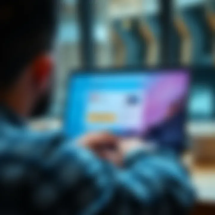 A person looking at a laptop displaying the Revolut business account interface, questioning the absence of a points system.