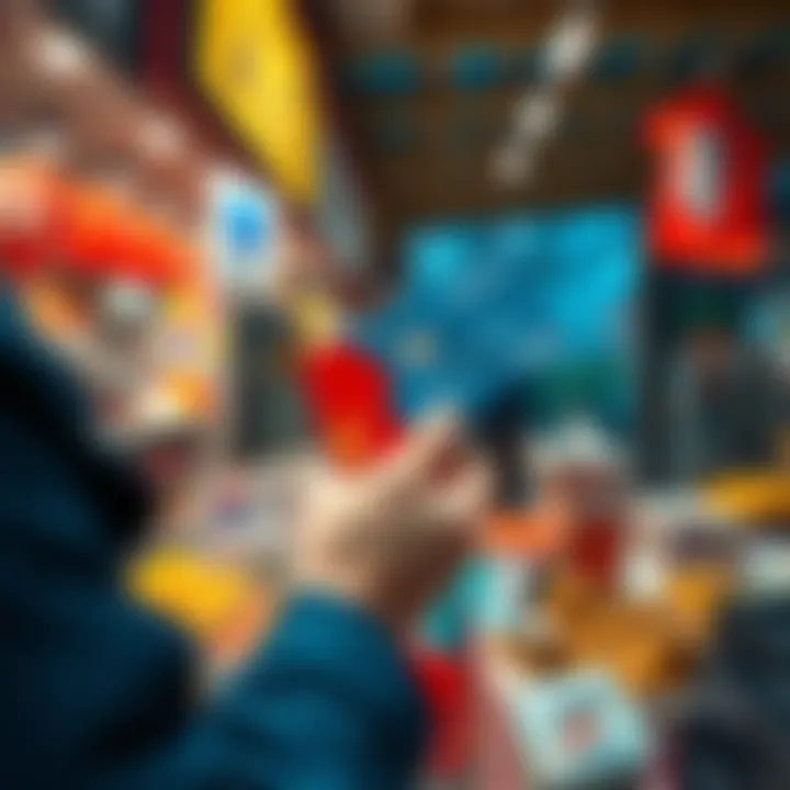 A person using a Revolut card at a store in South Korea, with South Korean Won notes and coins visible.