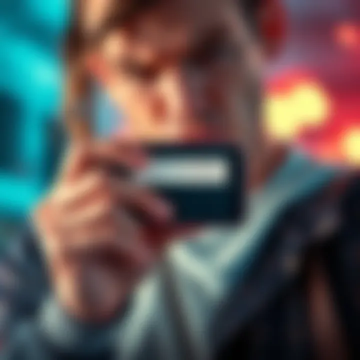 A frustrated person holding a smartphone showing a no data connection error for a Revolut eSIM.