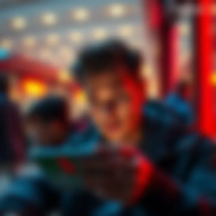 A person looking worried while checking their Revolut app, showing a salary transfer message with a £10,000 limit notification