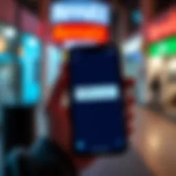 A person holding a smartphone displaying an error message from the Revolut app while trying to sign up