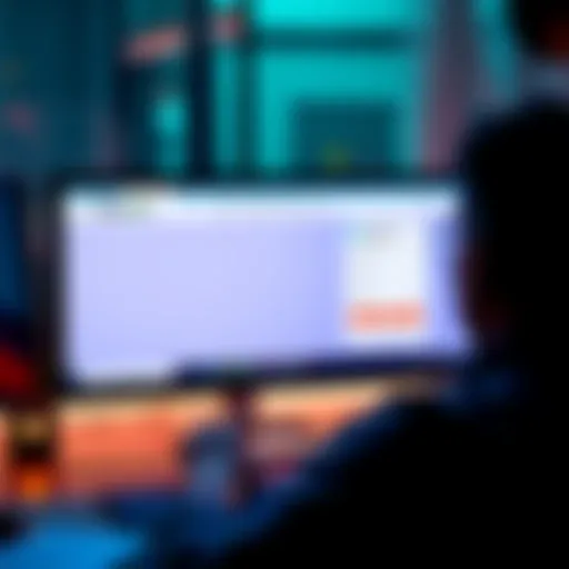 A person looking at a computer screen with Revolut's interface displaying a tax residency request form