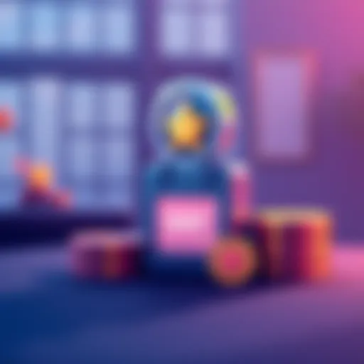 An illustration showing stacked reward icons with a calendar marking a missed day, symbolizing the potential for claiming multiple rewards in a reward system.