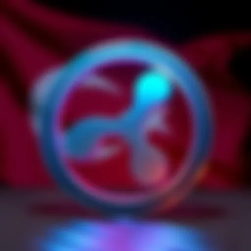 Ripple cryptocurrency logo symbolizing its partnership with Turkish companies, featuring the Turkish flag in the background.