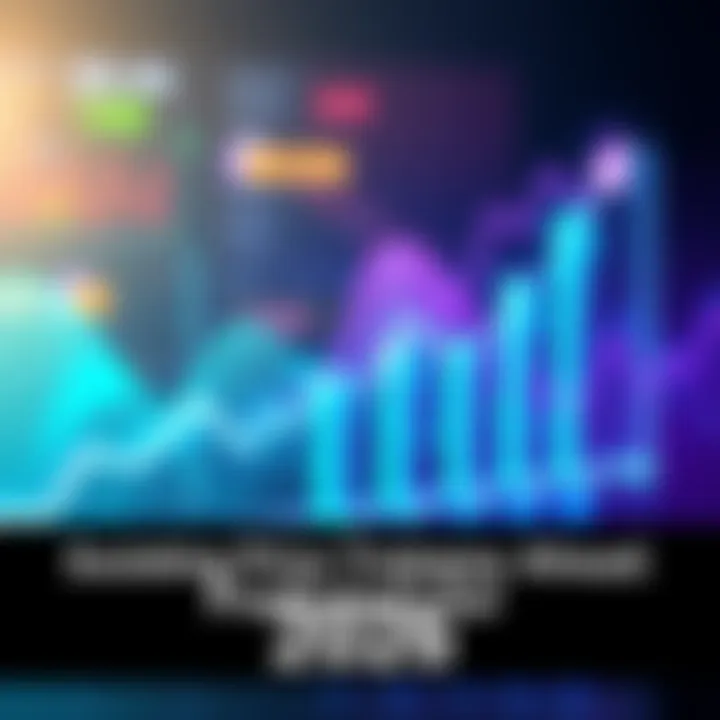 A graph showing an upward trend with arrows pointing higher, representing positive price predictions for 2026.