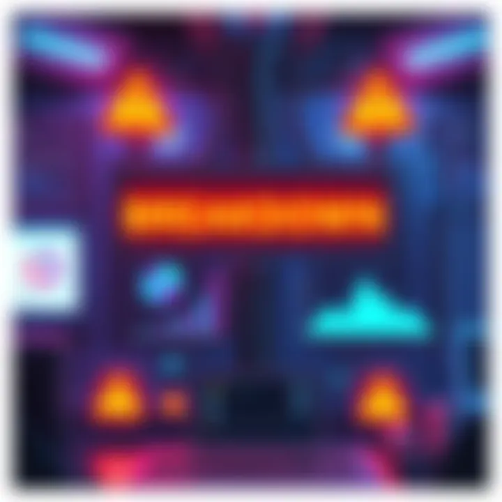 RPS System Breakdown A graphical representation showing a system failure alert with warning signs and charts depicting issues in the RPS system.