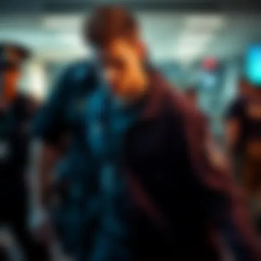 Ryan Wedding being led away by police after his arrest linked to cryptocurrency dealings