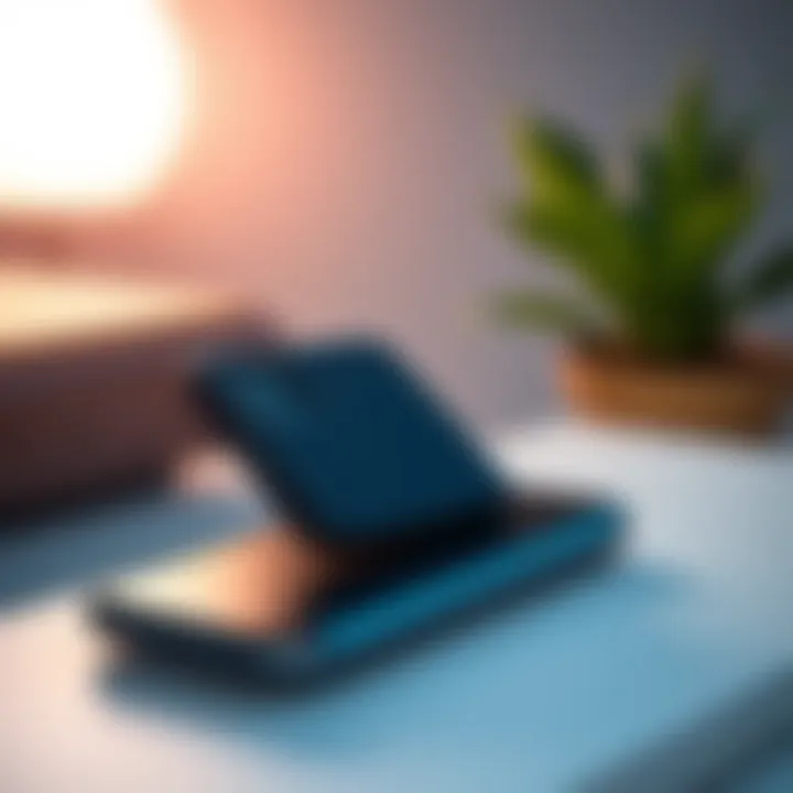 The Safe 7 case fitted snugly on a smartphone, showcasing its sleek design and precise fit.