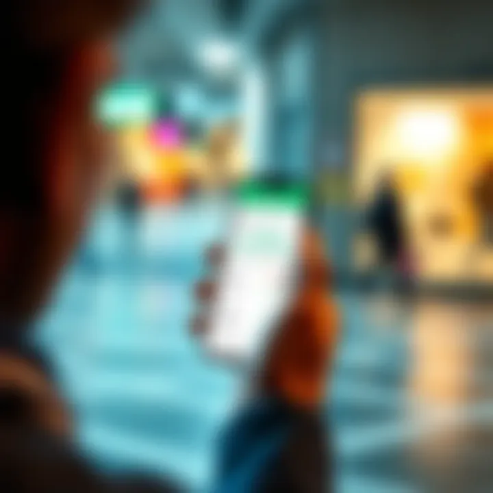 A person checking their smartphone with the Revolut app open, displaying salary transfer details