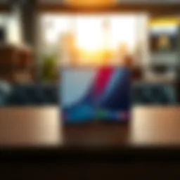 Samsung Galaxy Z Fold8 smartphone opened and displayed on a wooden table