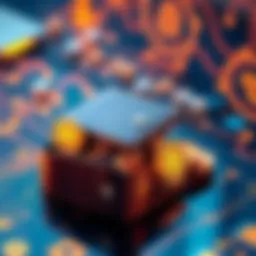 An illustration showing a digital wallet containing Bitcoin symbols, representing Satoshi Nakamoto's 1.1 million BTC left untouched since 2009.