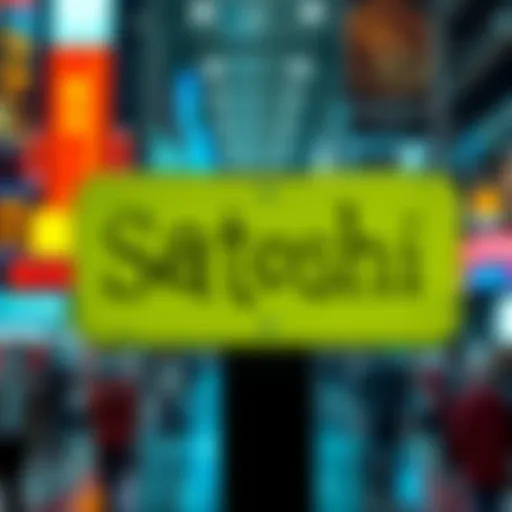 A creative sign showing the name Satoshi Nakamoto, symbolizing its cultural significance in Bitcoin discussions, with a humorous twist.