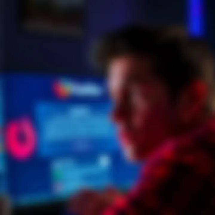 A person looking worried while staring at a computer screen displaying a warning about a fraudulent Firefox extension for Phantom Wallet