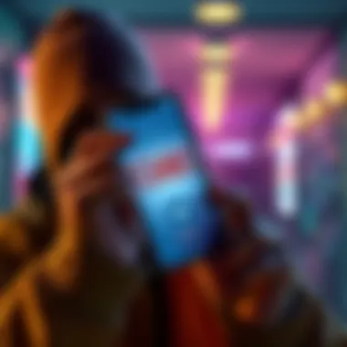 A person holding a fake receipt while looking at a smartphone with the Telegram app open, symbolizing deception in crypto sales.