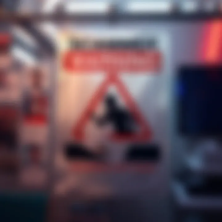 A poster with images of known scammers and a warning sign to raise community awareness.