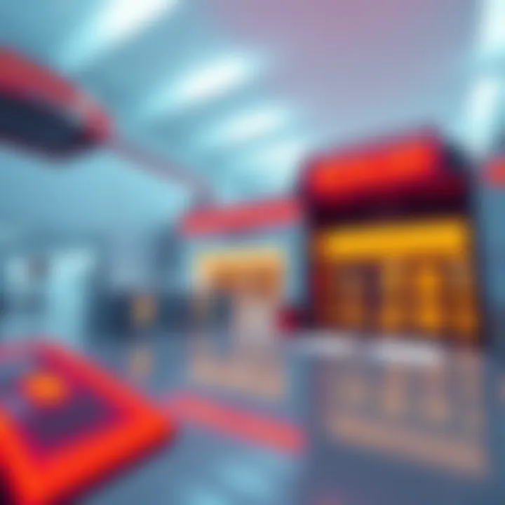 A modern semiconductor facility in the UAE showcasing advanced technology and digital security concepts, featuring Sealcoin branding.