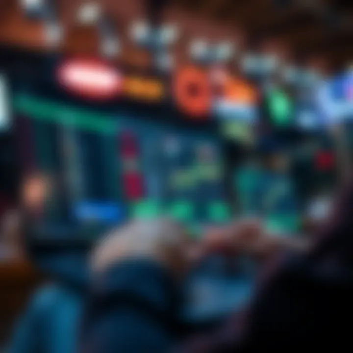 A person placing bets on a laptop with a smooth interface, representing uninterrupted betting experience on Cloudbet.