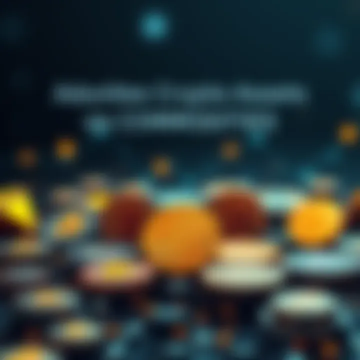 A digital representation of 16 cryptocurrency symbols, indicating their classification as commodities by the SEC.