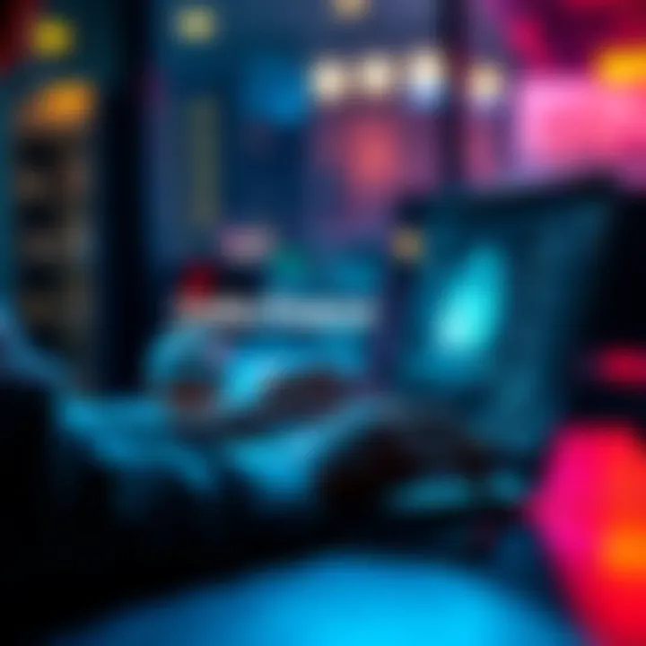 A person using a laptop to make a secure peer-to-peer cryptocurrency transaction on a decentralized finance platform.