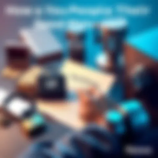 A person writing down a seed phrase on paper, surrounded by various security items like a lock and a safe.