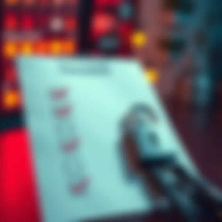 A checklist with a padlock and a digital currency symbol, highlighting security factors for exchanges.