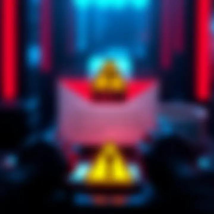 Email alert about Seeker Mobile's promotion with a warning sign