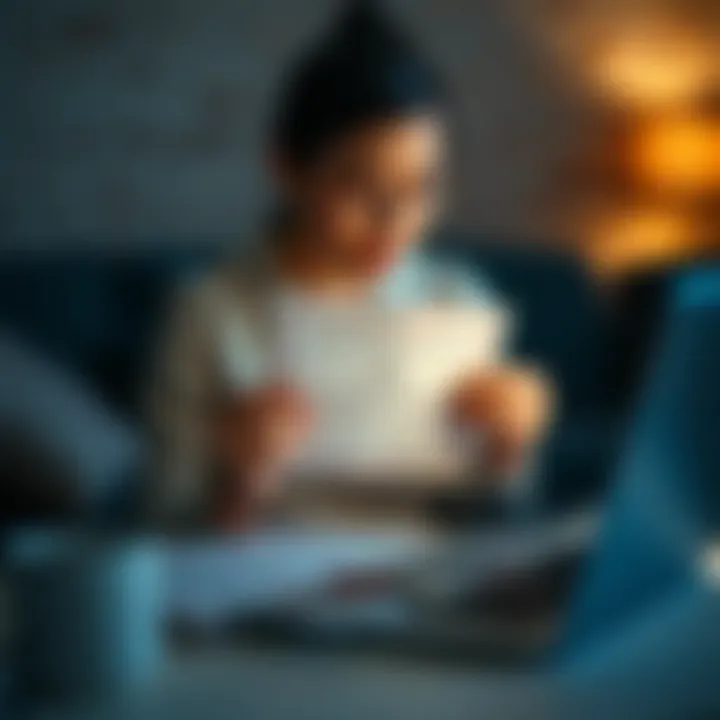 Seeking Help with Account Access A woman looking distressed while holding a death certificate, sitting in front of a laptop with an open email screen, symbolizing her struggle to access her deceased husband's online account.