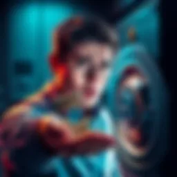A person holding a seed phrase with a worried expression, juxtaposed with a secure bank vault representing regulated exchanges.
