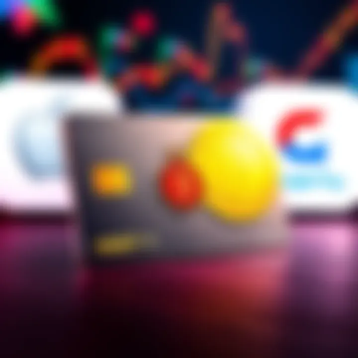 A self-custody crypto card displayed alongside USDT and USDC symbols, with Apple Pay and Google Pay logos in the background.