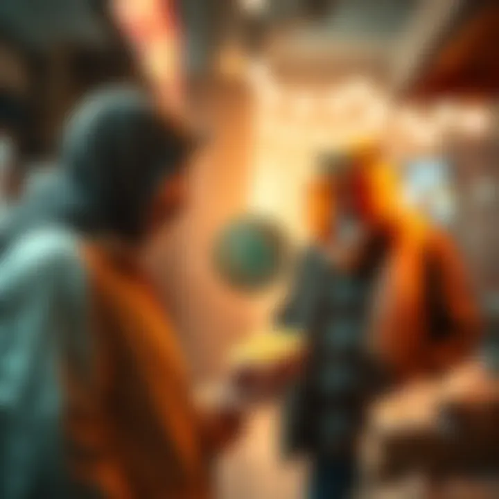 Local seller in KSA accepting Pi cryptocurrency from a customer for items sold at market