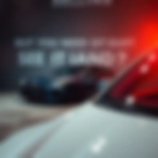 A person considering buying out their lease on a 2023 Stinger to sell it for profit, with a car and motivational text in the background.