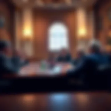 Senate Banking Committee members discussing the Clarity Act during a meeting