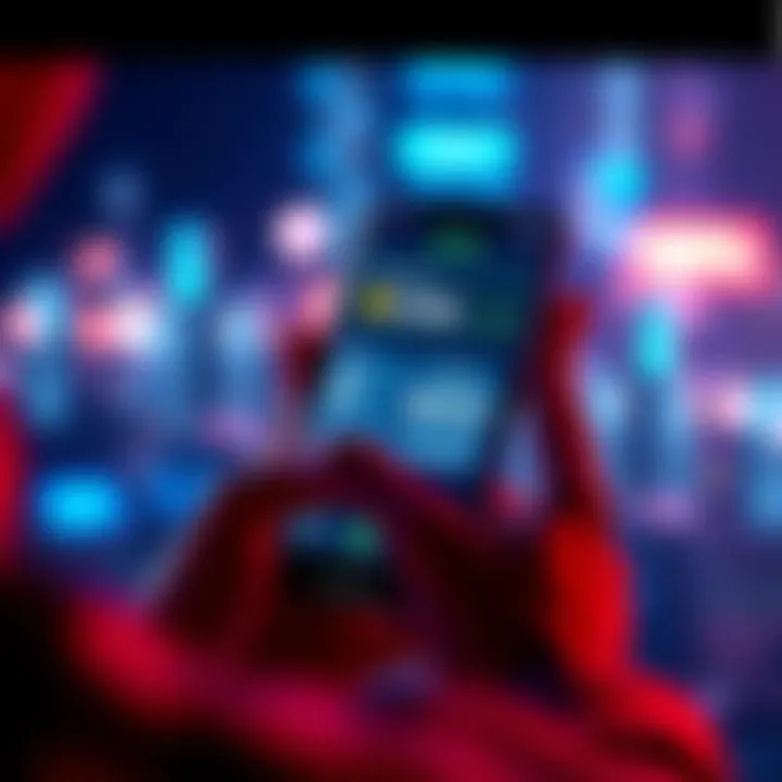 A person using a mobile phone with a digital cryptocurrency transfer interface on the screen, illustrating the concept of sending crypto using just a phone number.