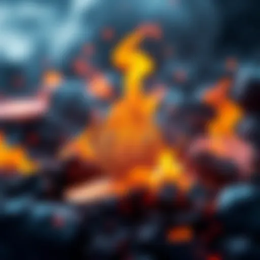 A graphic showing Shiba Inu coins burning with flames, symbolizing the increased burn rate and activity in the Shiba Inu network.