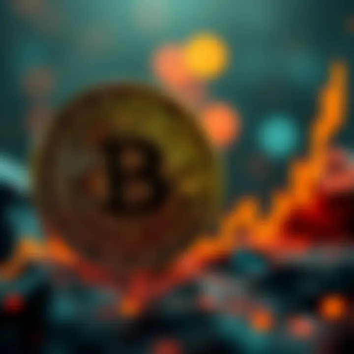 An illustration of a SHIBA INU coin next to a price chart showing upward trends, symbolizing potential growth.