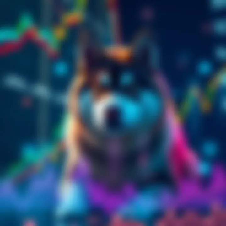 Shiba Inu Coin Price Predictions Graph showing price forecasts for Shiba Inu Coin from various analysts, with upward and downward trends noted