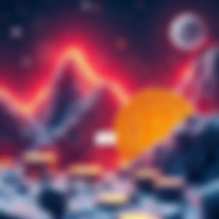 A visual representation of the decline of memecoins and the rise of real-world asset tokenization in cryptocurrency, highlighting new technologies like Kaspa.