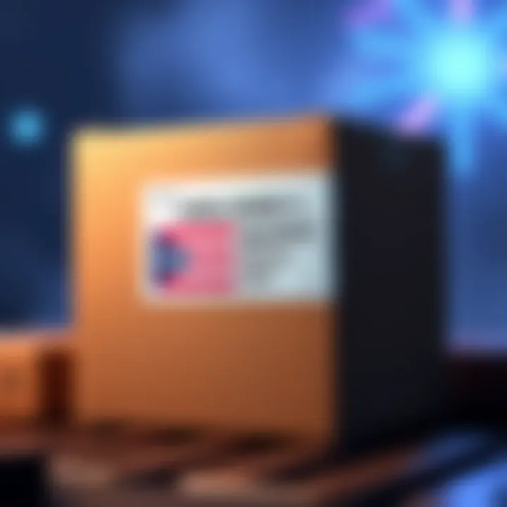 A shipping box labeled for a Nano Ledger X with a Puerto Rico sticker on it, showing challenges in delivery.